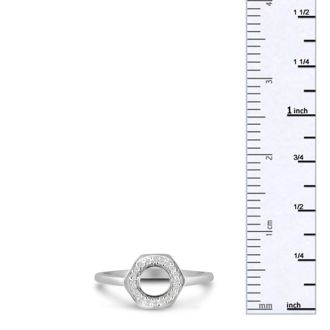 Bolt Ring With Diamonds Crafted In Solid Sterling Silver