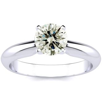 1 Carat Diamond Solitaire Engagement Ring In 14K White Gold. Incredible Deal On A 1 Carat Diamond!
