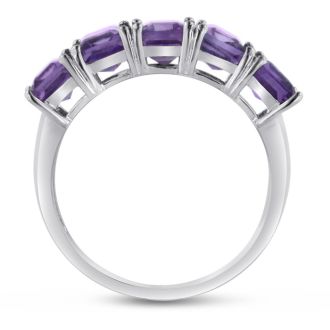 5ct Amethyst Ring Crafted In Solid Sterling Silver
