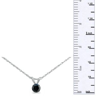 1/4ct Black Diamond Pendant in Sterling Silver. Incredible Deal On A Mysterious Black Diamond! Free 18 Inch Chain!
