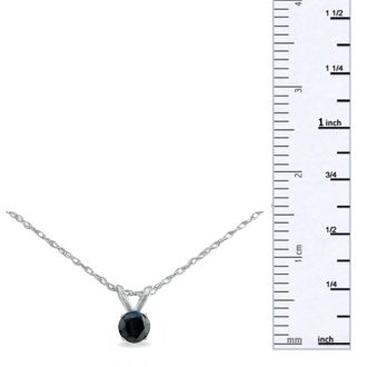 1/4ct Black Diamond Pendant in Sterling Silver. Incredible Deal On A Mysterious Black Diamond! Free 18 Inch Chain!
