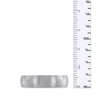 6 MM Brushed Finish Men's Titanium Ring Wedding Band