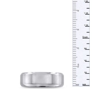 7 MM Polished Classic Men's Titanium Ring Wedding Band