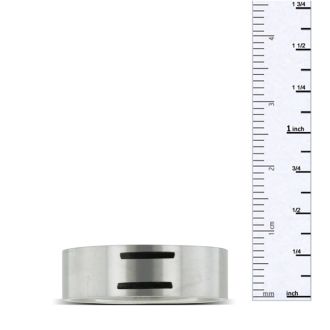 8 MM Brushed Finish Equality Men's Titanium Ring Wedding Band