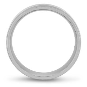 8 MM Brushed Finish Men's Titanium Ring Wedding Band