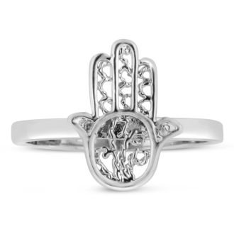 Dainty Hamsa Ring, Available In Ring Sizes 5-8.  Unusual Ring At An Amazing Price!