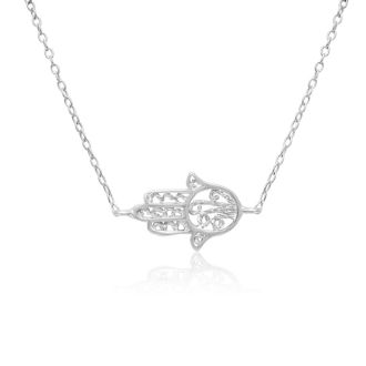 Dainty Hamsa Bracelet, 7 Inches. Be Lucky and Protected