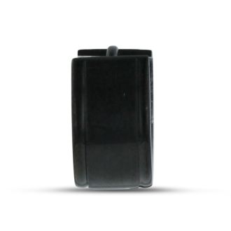 Men's 7 MM Black Stainless Steel Hoop Huggie Earring
