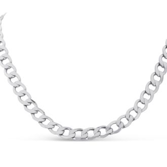Classic Stainless Steel Curb Chain Necklace.  Major Heavy Chain That Screams Manly!

