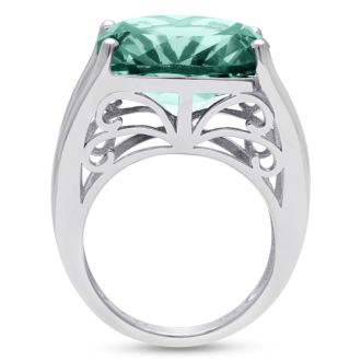 Bold & Modern Statement 12ct Green Amethyst Ring

