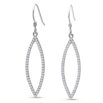 1/2ct Diamond Leaf Earrings