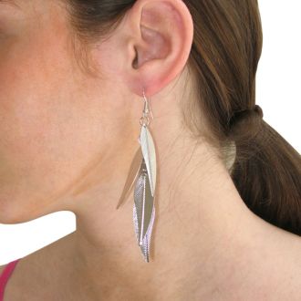 Lightweight Multi-Leaf Dangle Earrings