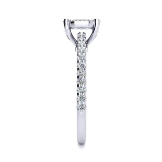 1/2ct Pave Diamond Engagement Ring
