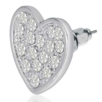 Swarovski Elements Heart Stud Earrings