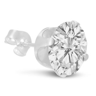 4ct CZ Stud Earrings in Sterling Silver
