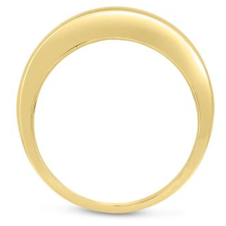 Men's 1/2ct Diamond Ring In 10K Yellow Gold