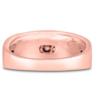 Men's 1ct Diamond Ring In 10K Rose Gold
