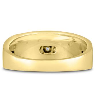 Men's 1ct Diamond Ring In 14K Yellow Gold