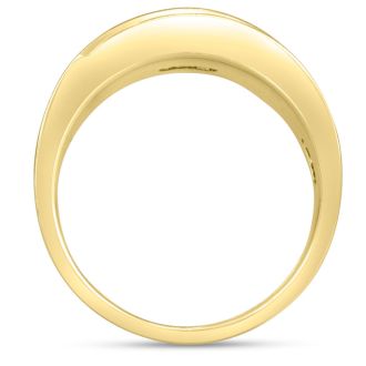 Men's 1ct Diamond Ring In 14K Yellow Gold