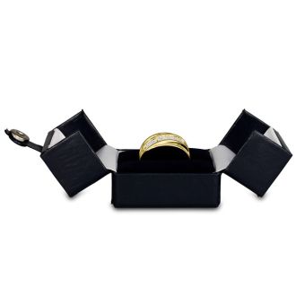 Men's 1ct Diamond Ring In 14K Yellow Gold