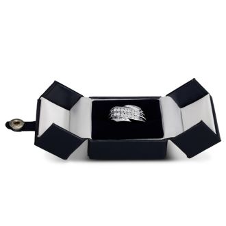 Men's 1/2ct Diamond Ring In 10K White Gold
