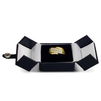 Men's 1/2ct Diamond Ring In 14K Yellow Gold