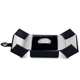 Men's 1ct Diamond Ring In 14K White Gold