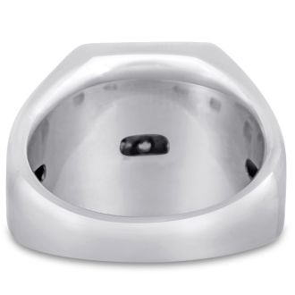 Men's 1ct Diamond Ring In 14K White Gold