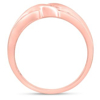 Men's 1/10ct Diamond Ring In 10K Rose Gold, G-H, I2-I3