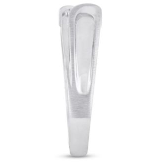 Men's 1/10ct Diamond Ring In 10K White Gold