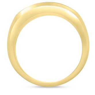 Men's 3/4ct Diamond Ring In 14K Yellow Gold