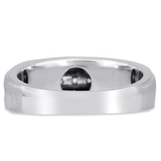 Men's 1/2ct Diamond Ring In 10K White Gold