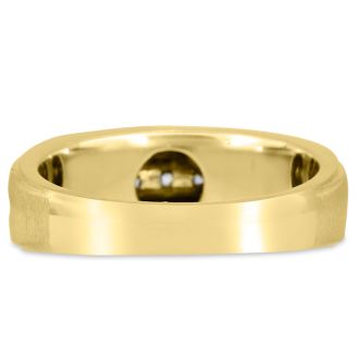 Men's 1/2ct Diamond Ring In 10K Yellow Gold
