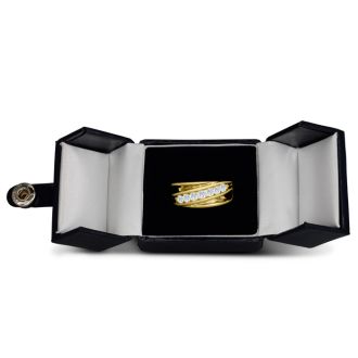 Men's 1ct Diamond Ring In 10K Yellow Gold