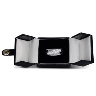 Men's 1ct Diamond Ring In 14K White Gold