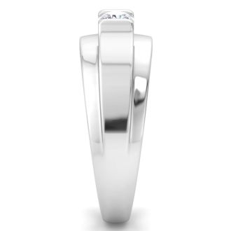 Men's 1/3ct Diamond Ring In 10K White Gold
