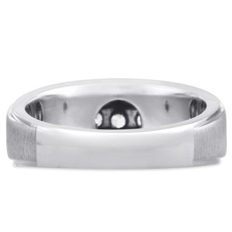 Men's 3/4ct Diamond Ring In 14K White Gold