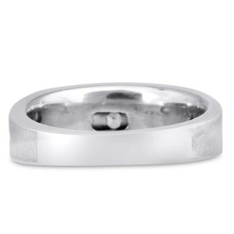 Men's 1ct Diamond Ring In 14K White Gold