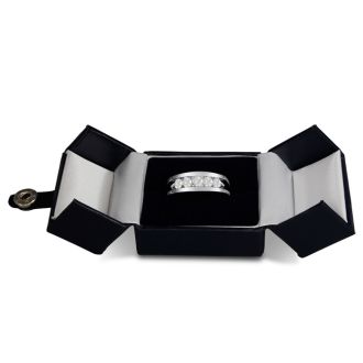 Men's 1ct Diamond Ring In 14K White Gold