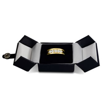 Men's 1ct Diamond Ring In 14K Yellow Gold