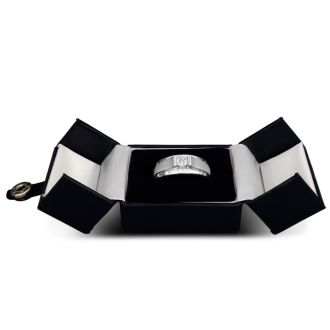 Men's 1/3ct Diamond Ring In 10K White Gold