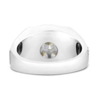 Men's 1 3/4ct Diamond Ring In 10K White Gold
