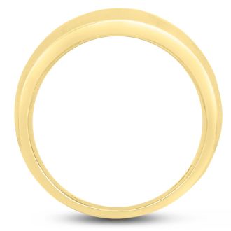Men's 1ct Diamond Ring In 10K Yellow Gold