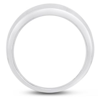 Men's 1ct Diamond Ring In 14K White Gold