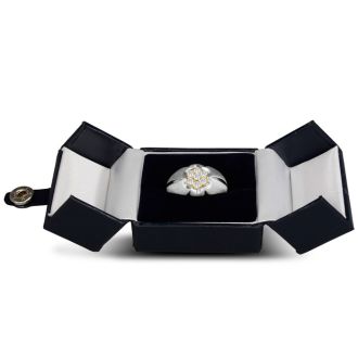 Men's 1/2ct Diamond Ring In 14K Two-Tone Gold