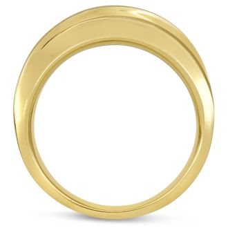 Men's 1ct Diamond Ring In 14K Yellow Gold
