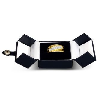 Men's 1ct Diamond Ring In 14K Yellow Gold