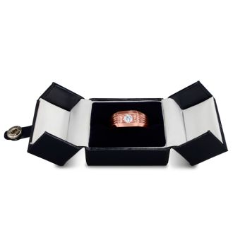 Men's 1/2ct Diamond Ring In 10K Rose Gold