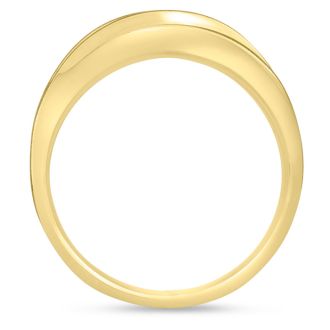 Men's 1/4ct Diamond Ring In 10K Yellow Gold