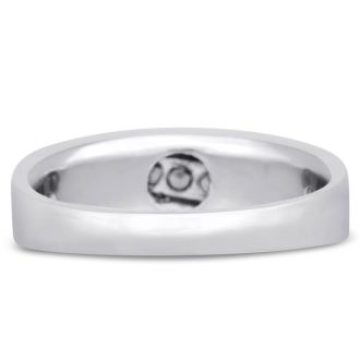 Men's 1/4ct Diamond Ring In 14K White Gold
